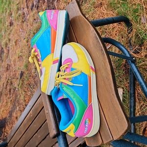 Men's rainbow PRO-Keds sneakers.